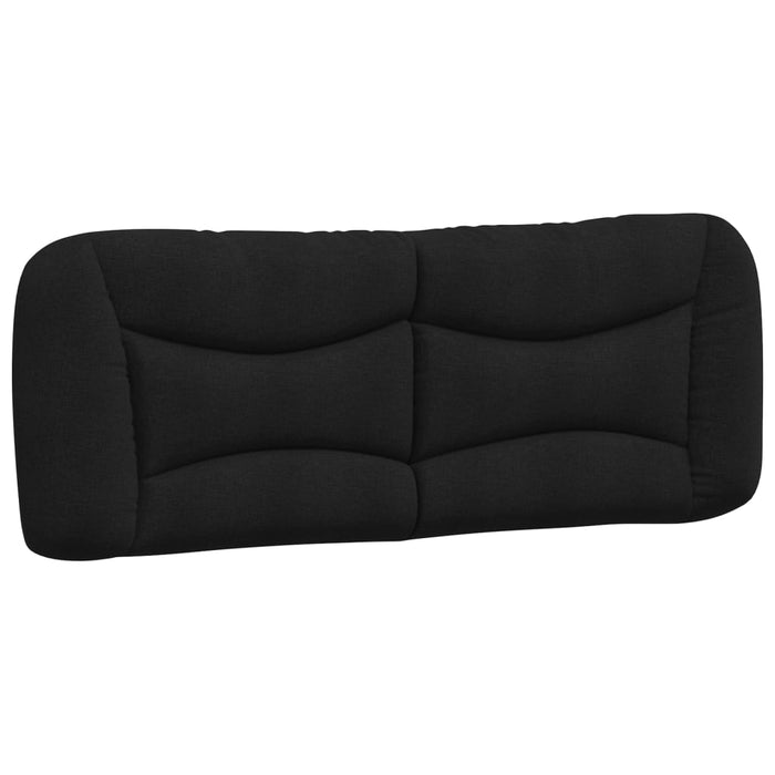 Pat cu saltea, Hvar, negru, 140x200 cm, textil WALTI