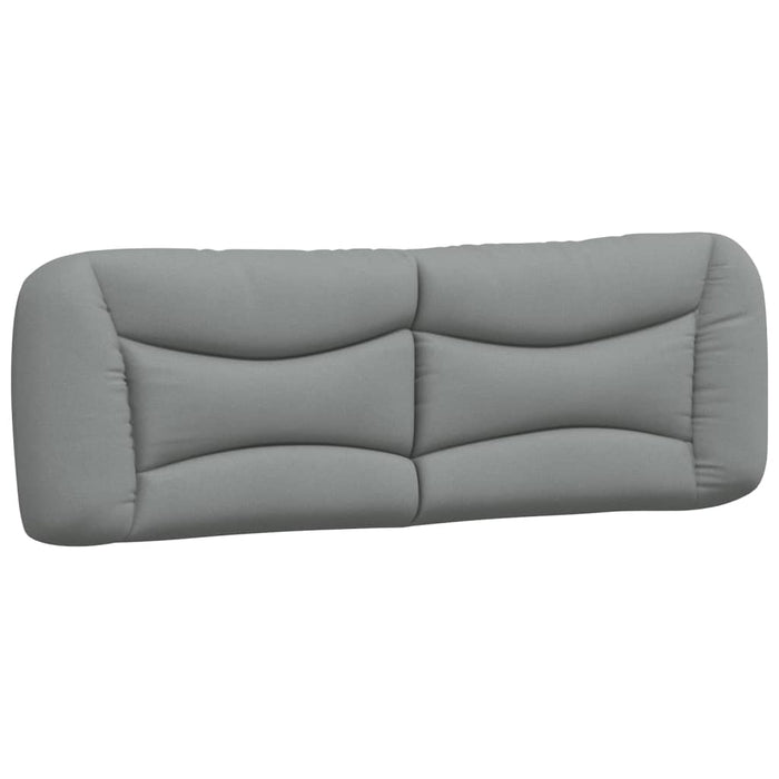 Pat cu saltea, Hvar, gri deschis, 160x200 cm, textil WALTI