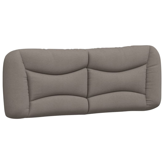 Pat cu saltea, Hvar, gri taupe, 180x200 cm, textil WALTI
