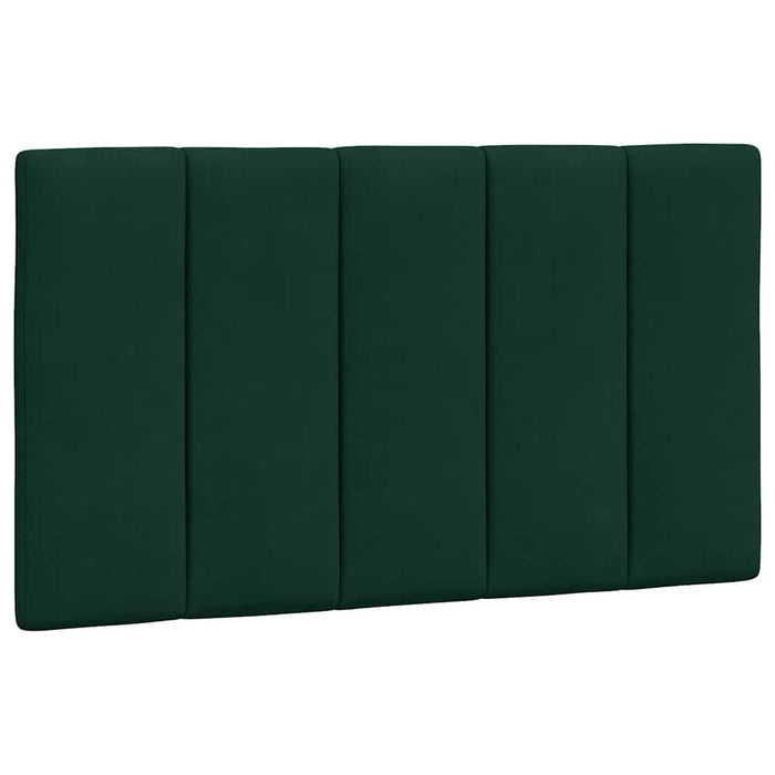 Pat cu saltea, Hanko, verde închis, 90x190 cm, catifea WALTI