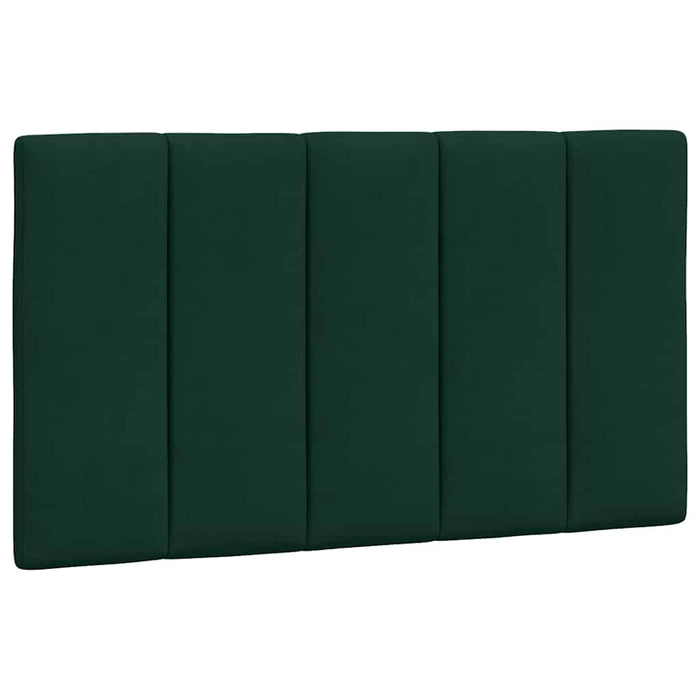 Pat cu saltea, Hanko, verde închis, 90x200 cm, catifea WALTI