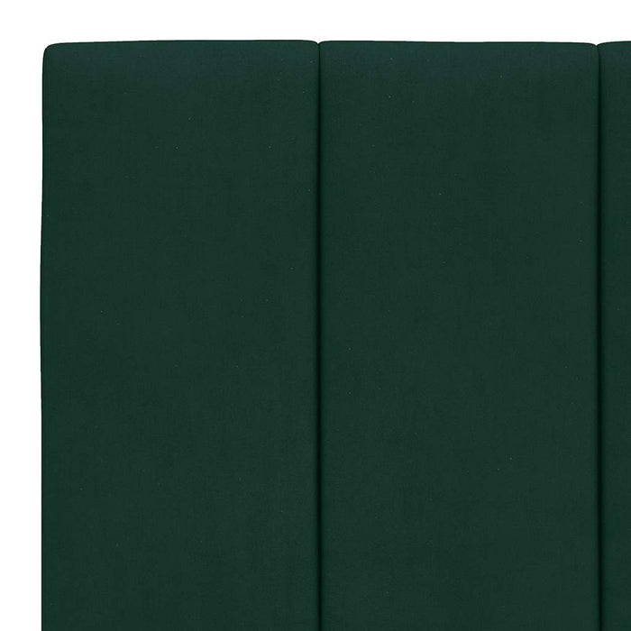 Pat cu saltea, Hanko, verde închis, 100x200 cm, catifea WALTI