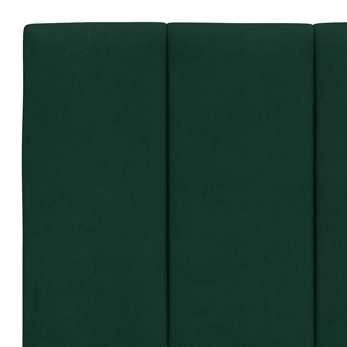 Pat cu saltea, Hanko, verde închis, 160x200 cm, catifea WALTI