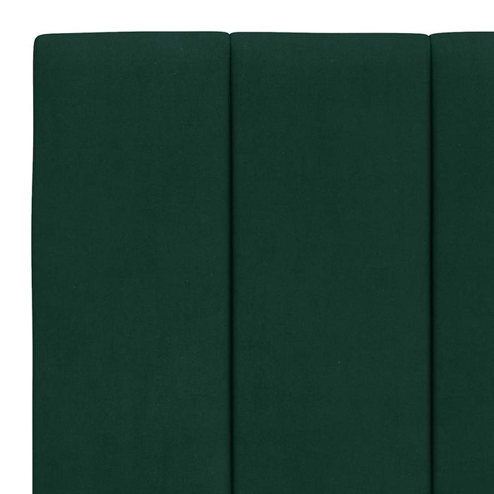 Pat cu saltea, Hanko, verde închis, 180x200 cm, catifea WALTI