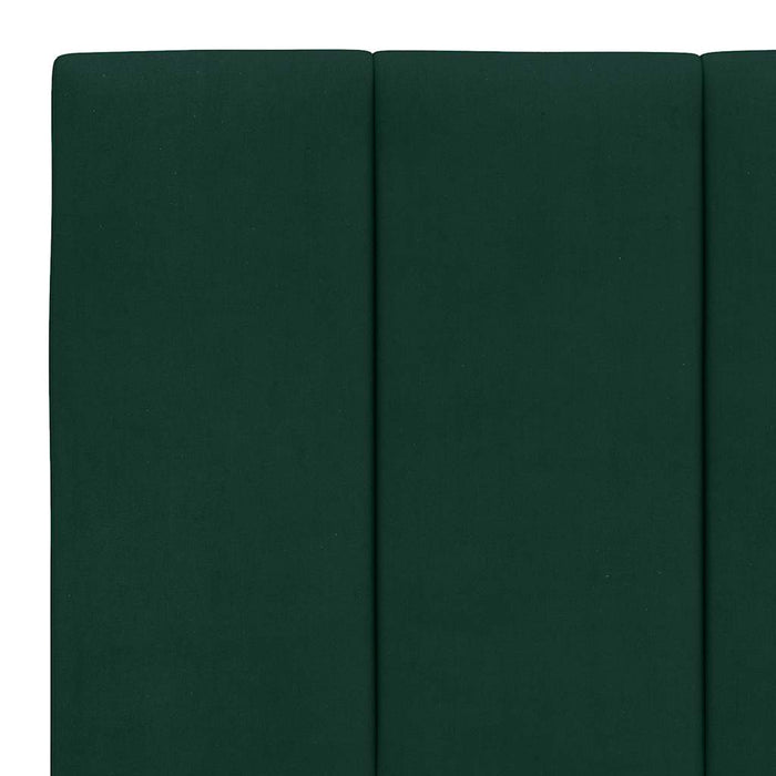 Pat cu saltea, Hanko, verde închis, 200x200 cm, catifea - WALTI WALTI