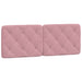 Pat cu saltea, roz, 120x200 cm, catifea - WALTI WALTI