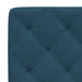 Pat cu saltea, albastru, 180x200 cm, catifea - WALTI WALTI