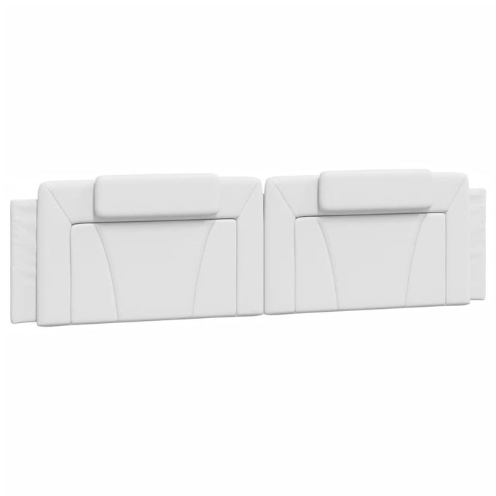 Pat, Viana, cu saltea, alb, 200x200 cm, piele ecologică WALTI