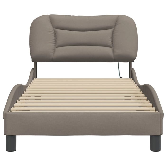 Cadru de pat cu LED fără saltea Hvar Taupe 80x200 cm Material - WALTI WALTI