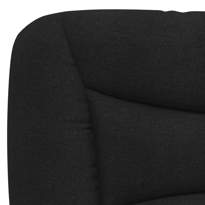 Cadru de pat cu lumini LED, negru, 100x200 cm, textil - WALTI WALTI