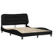 Cadru de pat cu lumini LED, negru, 120x200 cm, textil - WALTI WALTI