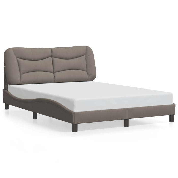 Cadru de pat cu LED fără saltea Hvar Taupe 140x200 cm Material WALTI