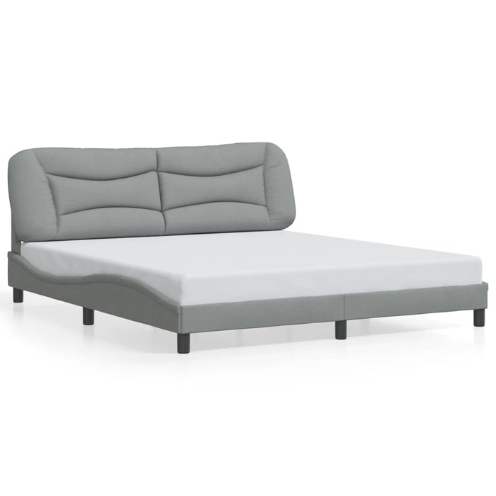 Cadru de pat cu LED fără saltea Gri deschis 180x200 cm Material - WALTI WALTI