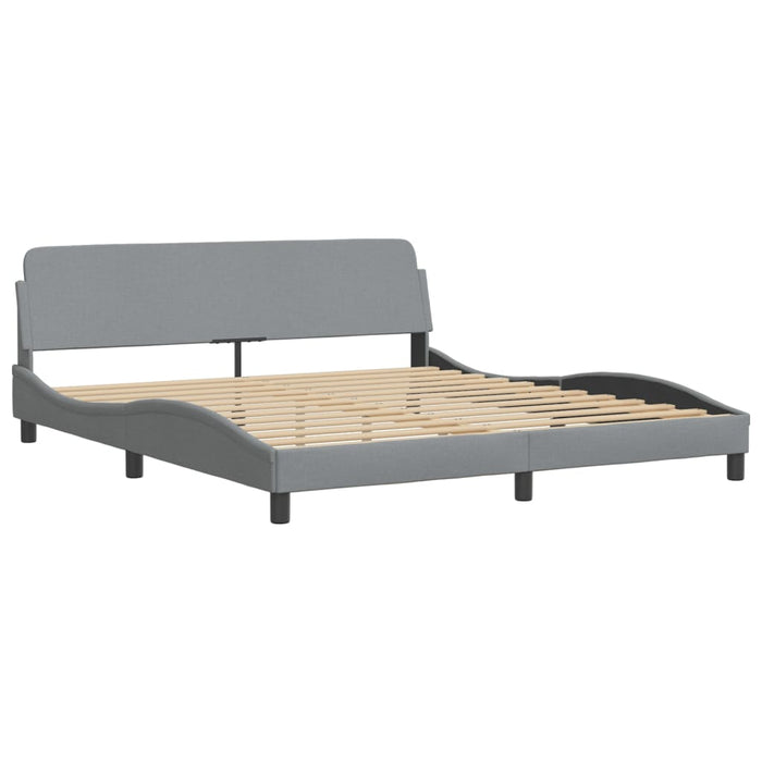 Cadru de pat cu LED fără saltea Gri deschis 180x200 cm Material - WALTI WALTI