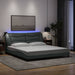 Cadru de pat cu LED fără saltea Gri deschis 180x200 cm Material - WALTI WALTI