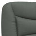 Cadru de pat cu lumini LED, gri închis, 180x200 cm, textil - WALTI WALTI