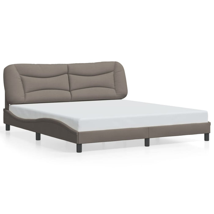 Cadru de pat cu LED fără saltea Hvar Taupe 180x200 cm Material WALTI