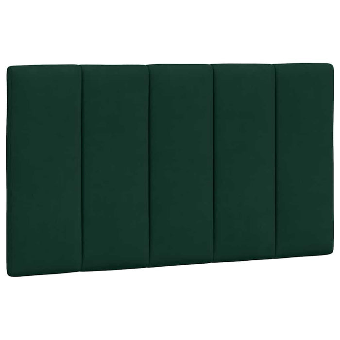 Cadru de pat cu LED fără saltea, Hanko, verde închis, 90x190 cm, catifea WALTI