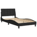 Cadru de pat cu lumini LED, negru, 100x200 cm, catifea - WALTI WALTI