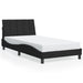 Cadru de pat cu lumini LED, negru, 100x200 cm, catifea - WALTI WALTI