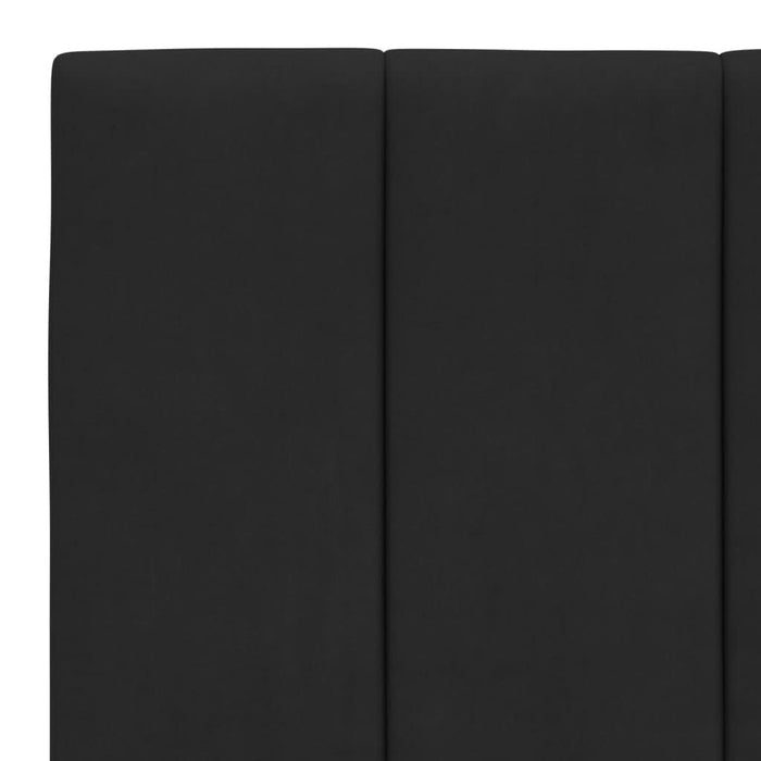 Cadru de pat cu lumini LED, negru, 100x200 cm, catifea - WALTI WALTI