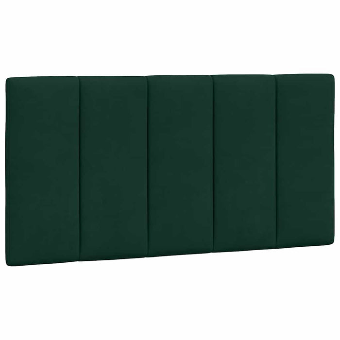 Cadru de pat cu LED fără saltea, Hanko, verde închis, 100x200 cm, catifea WALTI