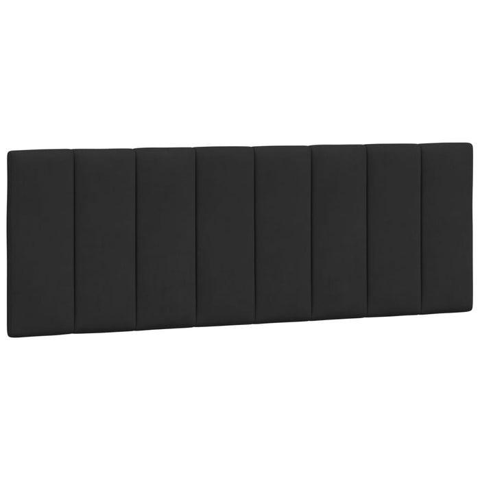 Cadru de pat cu LED fără saltea, Hanko, negru, 120x200 cm, catifea WALTI