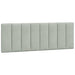 Cadru de pat cu lumini LED, gri deschis, 140x200 cm, catifea - WALTI WALTI