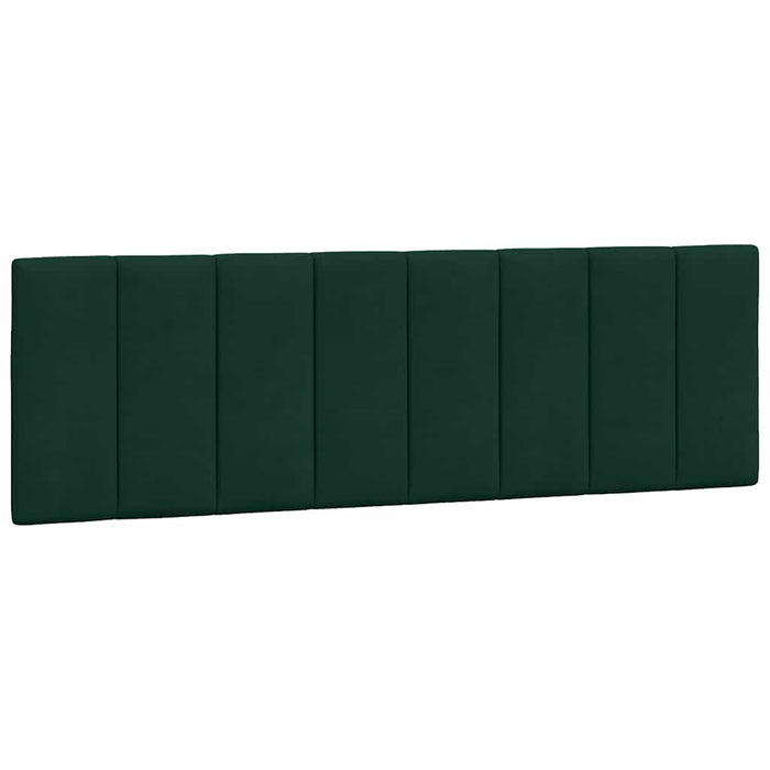 Cadru de pat cu LED fără saltea, Hanko, verde închis, 160x200 cm, catifea WALTI