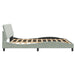 Cadru de pat cu lumini LED, gri deschis, 180x200 cm, catifea - WALTI WALTI