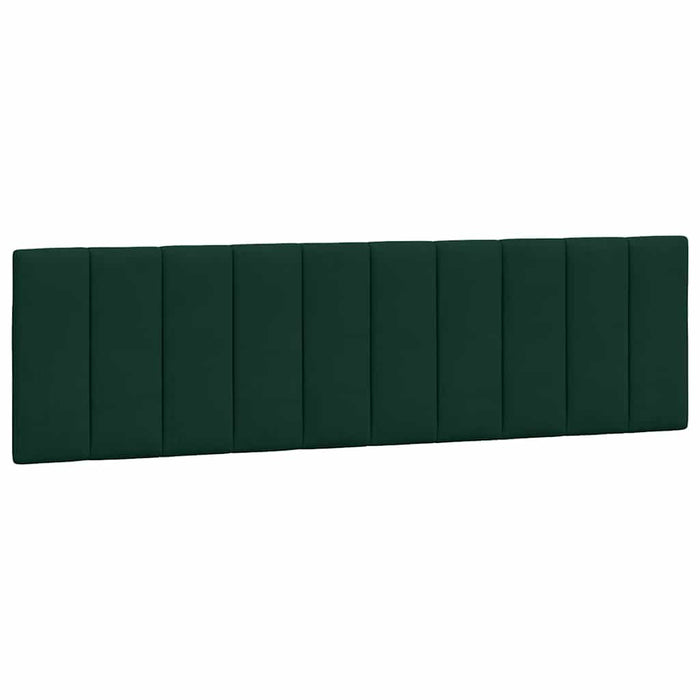 Cadru de pat cu LED fără saltea, Hanko, verde închis, 180x200 cm, catifea WALTI