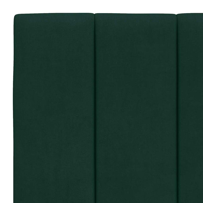 Cadru de pat cu LED fără saltea, Hanko, verde închis, 180x200 cm, catifea WALTI