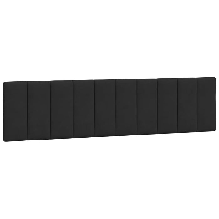 Cadru de pat cu LED fără saltea, Hanko, negru, 200x200 cm, catifea WALTI