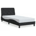 Cadru de pat cu lumini LED, negru, 90x190 cm, catifea - WALTI WALTI