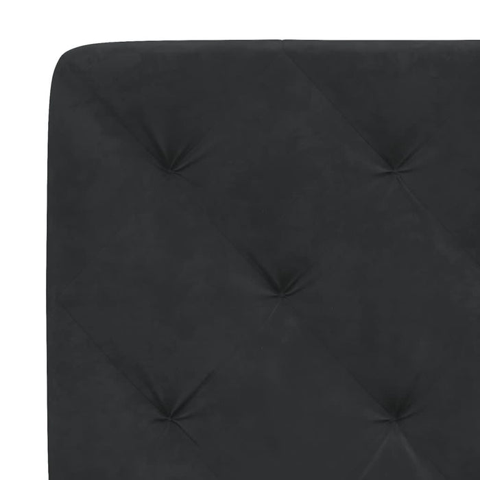 Cadru de pat cu lumini LED, negru, 90x190 cm, catifea - WALTI WALTI