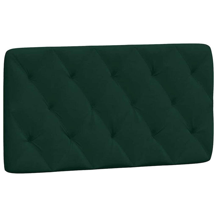 Cadru de pat cu LED fără saltea, verde închis, 100x200 cm, catifea WALTI