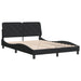 Cadru de pat cu lumini LED, negru, 140x200 cm, catifea - WALTI WALTI