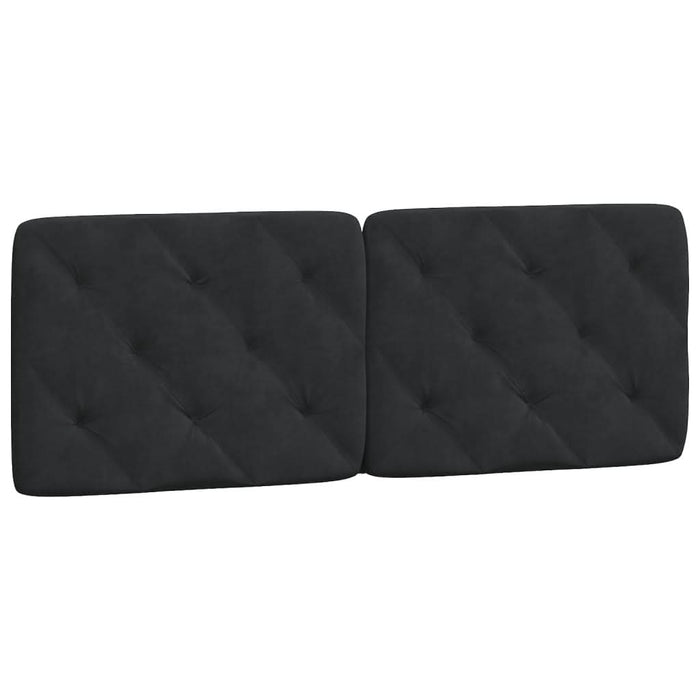 Cadru de pat cu lumini LED, negru, 140x200 cm, catifea - WALTI WALTI