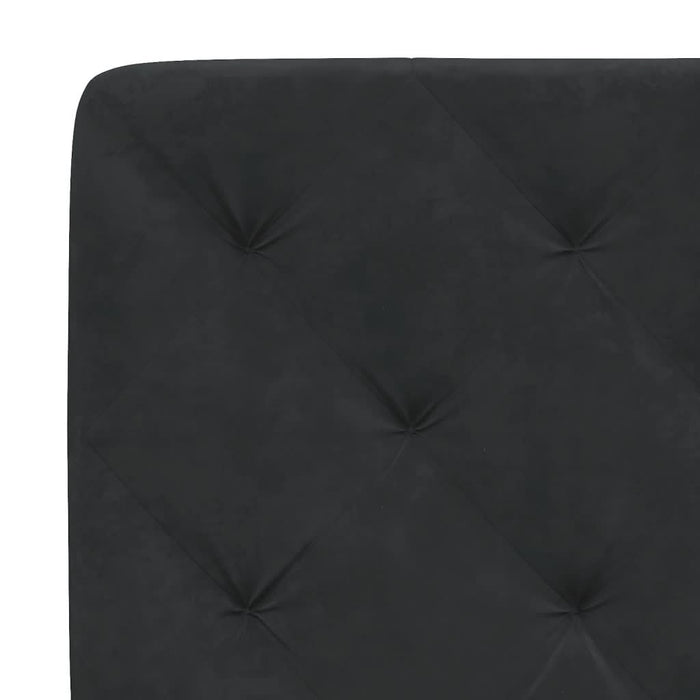 Cadru de pat cu lumini LED, negru, 140x200 cm, catifea - WALTI WALTI