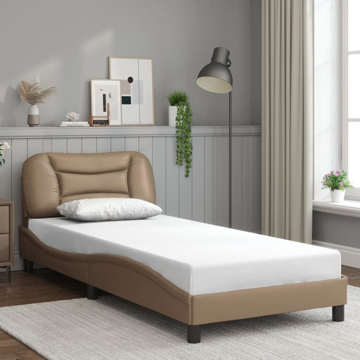 Cadru de pat cu LED fără saltea Hvar cappuccino 90x190 cm WALTI