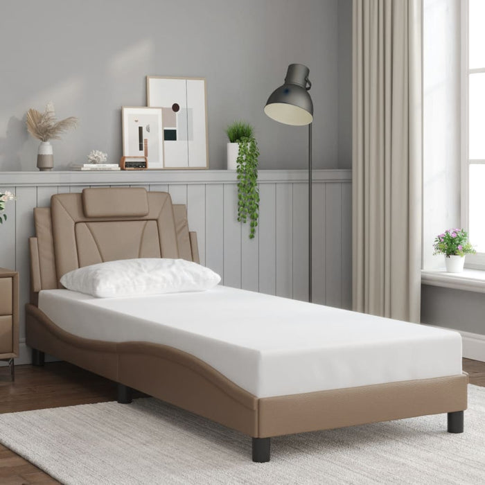 Cadru de pat Viana cu LED fără saltea cappuccino 80x200 cm WALTI