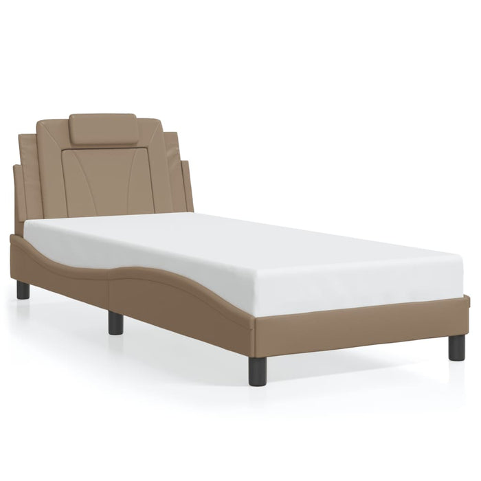 Cadru de pat Viana cu LED fără saltea cappuccino 80x200 cm WALTI