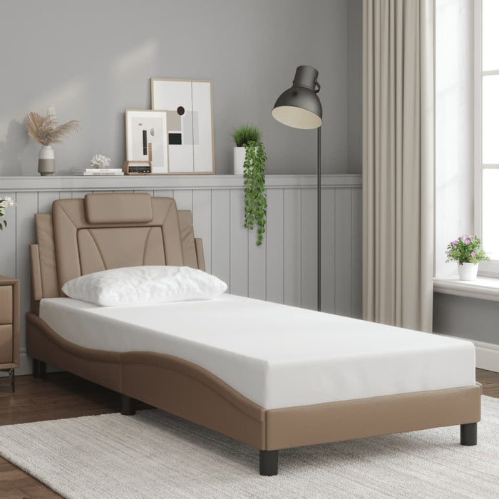 Cadru de pat Viana cu LED fără saltea cappuccino 90x200 cm WALTI