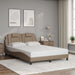 Cadru de pat cu LED, cappuccino, 120x200 cm, piele ecologică - WALTI WALTI