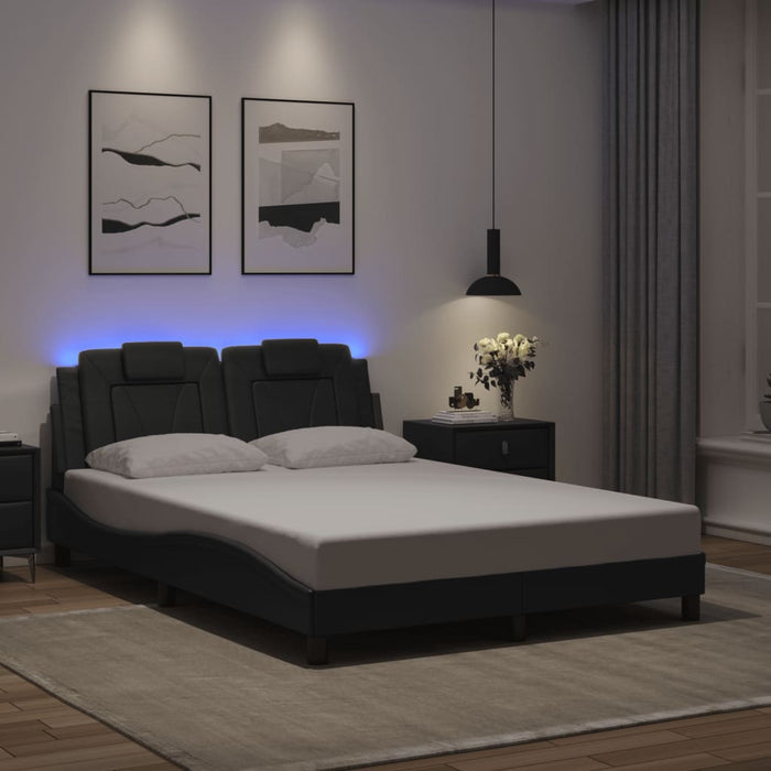 Cadru de pat, Viana, cu LED fără saltea, gri, 140x200 cm WALTI