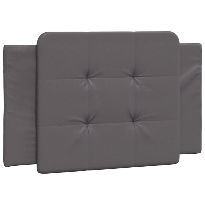 Cadru de pat cu lumini LED, gri, 80x200 cm, piele ecologică - WALTI WALTI