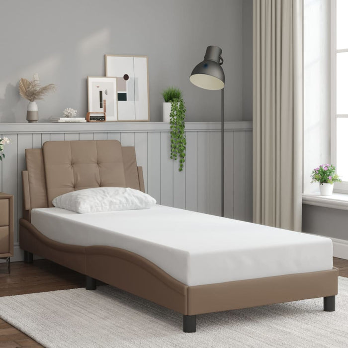 Cadru de pat cu LED fără saltea Zadar cappuccino 80x200 cm WALTI