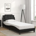Cadru de pat cu lumini LED, negru, 100x200 cm, piele ecologică - WALTI WALTI