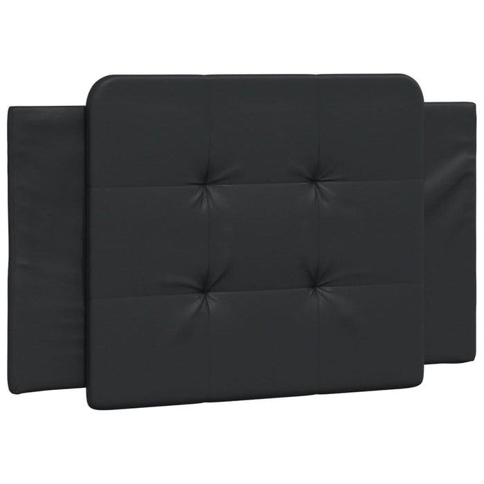 Cadru de pat cu lumini LED, negru, 100x200 cm, piele ecologică - WALTI WALTI