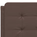 Cadru de pat cu lumini LED, maro, 120x200 cm, piele ecologică - WALTI WALTI